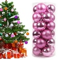 thumbnail image 3 of 24 Pcs Christmas Balls Ornaments, Shatterproof Christmas Tree Decorations, Hanging Ball Pre-Strung Xmas Tree Decorations for Halloween Decorations Holiday Wedding Christmas Decor, 3 of 9