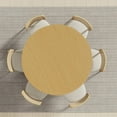thumbnail image 5 of Dovelina 52" Wooden Round Rustic Dining Table for Dining Room Kitchen, Natural Wood, 5 of 9