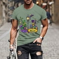 thumbnail image 2 of Xixinqiwan Mardi Gras Tops for Men,Men's Mardi Gras Fat Tuesday Shirts Mardi Gras Carnival Celebration Pullover Top, 2 of 6