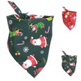 thumbnail image 2 of Pet Bandana Santa Pattern Triangle Scarf Dog Bandana Cat Bandana for Christmas, 2 of 6