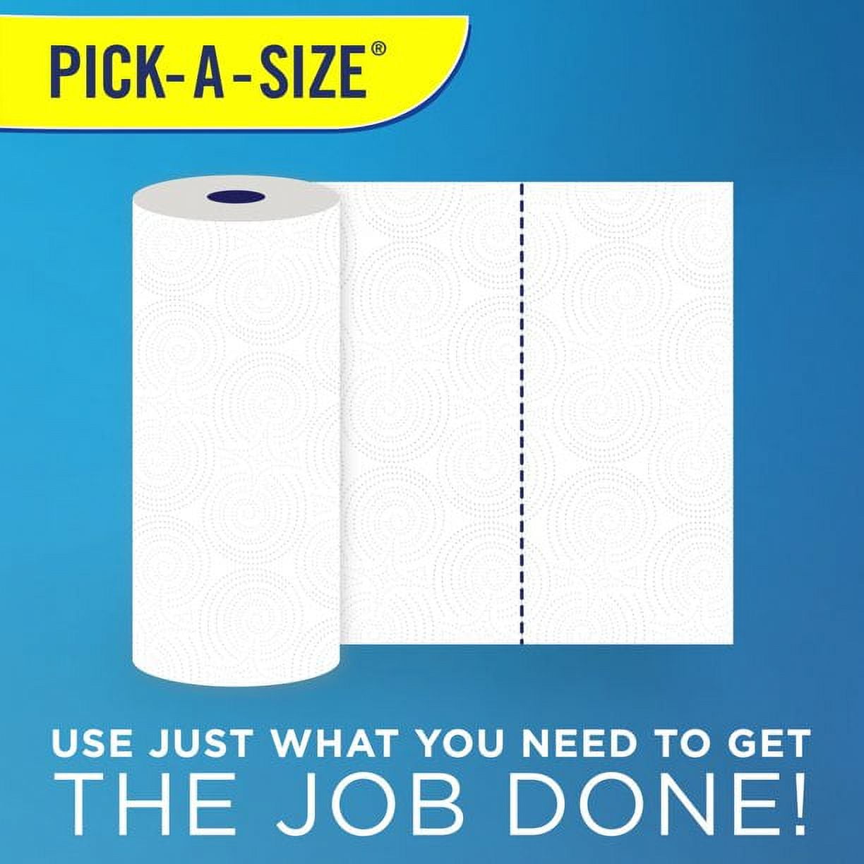 Sparkle Pick-A-Size Paper Towels, White, 10 Double Rolls = 20 Regular Rolls, 126 2-Ply Sheets Per Roll