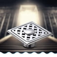 COSMOBETTY Brass Shower Drain Square Floor Drainer Rustproof 1Set 10 ...