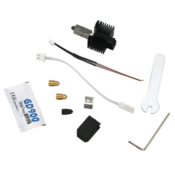 Extruder Hot End Kit 3D Printer Detachable Hotend Nozzle Set for Bambu X1 P1P X1 Carbon 3D Printer, Thread Connection