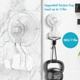 thumbnail image 5 of LUXEAR Suction Cup Hooks, 4 Pack Razor Holder Reusable Removable Waterproof Shower Hooks for Bathroom Livingroom Kitchen Towel Razor hanger, 5 of 9