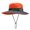 Orange, variant on Women's Ponytail Sun Hat UV Protection Foldable Mesh Wide Brim Beach Fishing Hat