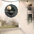 thumbnail image 4 of 3D Metal Hanging Wind Spinners - Mandala Design with Cypress Trees & Moon - Unique Yard & Garden Decor, 4 of 6