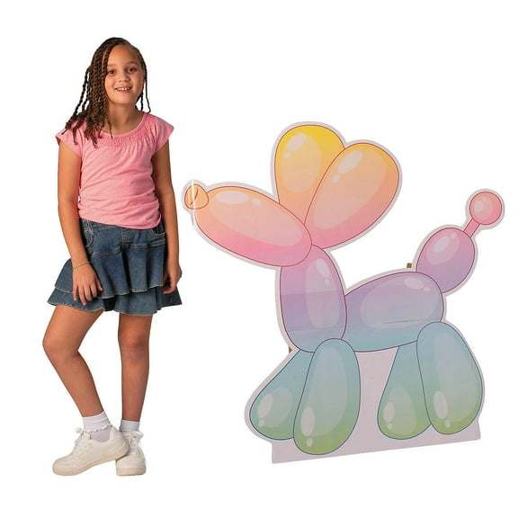 Fun Express 43" x 44" Balloon Dog Cardboard Cutout Stand-Up