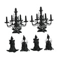 thumbnail image 1 of 6 candelabros de Halloween, adornos para candelabros, accesorios para mesa, decoración de Halloween, candelabro 3D, decoración para fiestas, 1 of 8