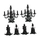 thumbnail image 1 of Juego de 6 portavelas de Halloween para decoración de fiestas, hogar, decoración de Halloween, adorno 3D, arreglo de mesa, portavelas, 1 of 8