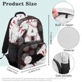 thumbnail image 7 of Uorisanigo 17 inch Baseball Pattern Backpack Schoolbags for Kids Lightweight Boys Girls Backpack Sports Casual Daypack with Adjustable Padded Straps for Elementary Kindergarten, 7 of 7