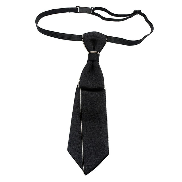 Cravate pour Hommes Pré-Nouée, Cravate Fine Pré-Nouée pour Femmes, Nœud Papillon Ajustable, Cravate Pré-Nouée, Cravate pour Robe Formelle Smoking Spectacle Filles Garçons Noir Coin Pointu