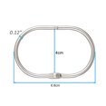 thumbnail image 5 of Pebbuoy 10Pcs Bathroom Shower Curtain Rings Metal Shower Hooks Tightly Closed Anti-Drop Smooth Gliding Curtain Rings, 5 of 7