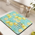 thumbnail image 4 of Dish Drying Mats for Kitchen Counter, Absorbent Quick Dry Dish Mat Drying Kitchen Mat, Non-Slip Rubber Backed Lemon Kitchen Drying Mat 18"X24", 4 of 5