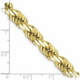 thumbnail image 5 of 10K Yellow Gold 8mm Diamond-Cut Rope Chain (22 X 8) Made In Peru 10k060-22, 5 of 5