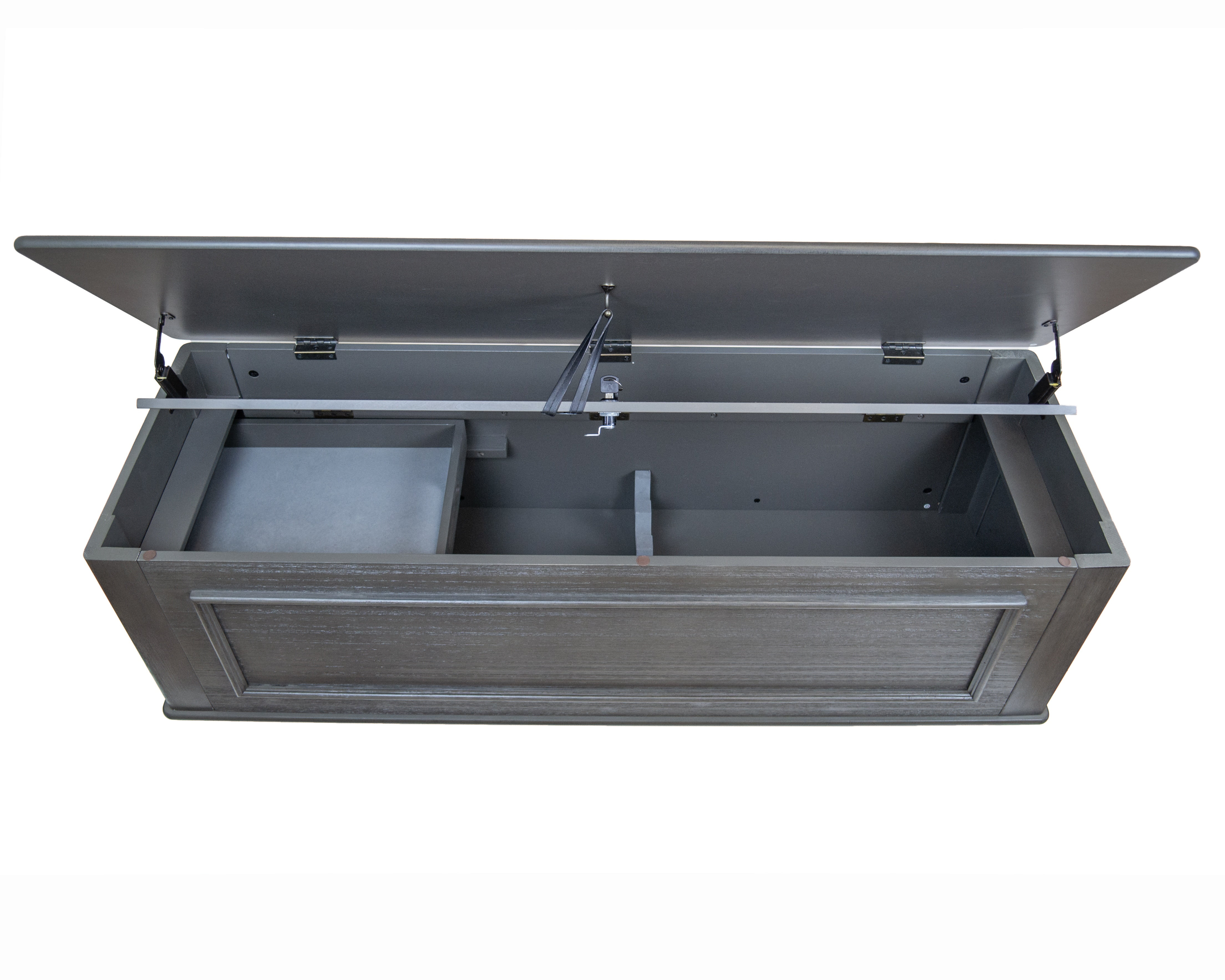 American Furniture Classics Model 548 Hope Chest Bench with Gun Concealment Grey