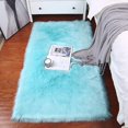 thumbnail image 1 of Thick Carpet Soft Sheepskin For Living Room Plush Rug Bedroom Faux Fur Wool Fluffy Floor Carpets Window Bedside Home Decor Rugs, 1 of 5