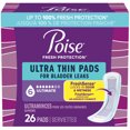 thumbnail image 1 of Poise Ultra Thin Incontinence Pads for Women, 6 Drop, Ultimate Absorbency, Long, 26Ct, 1 of 9