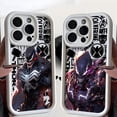 thumbnail image 5 of Marvel funda de teléfono de silicona líquida para Apple, carcasa trasera de parachoques, Iron Man, Spiderman Art, 11, 12, 13, 14, 15 Pro Max, 16 Plus, 5 of 5