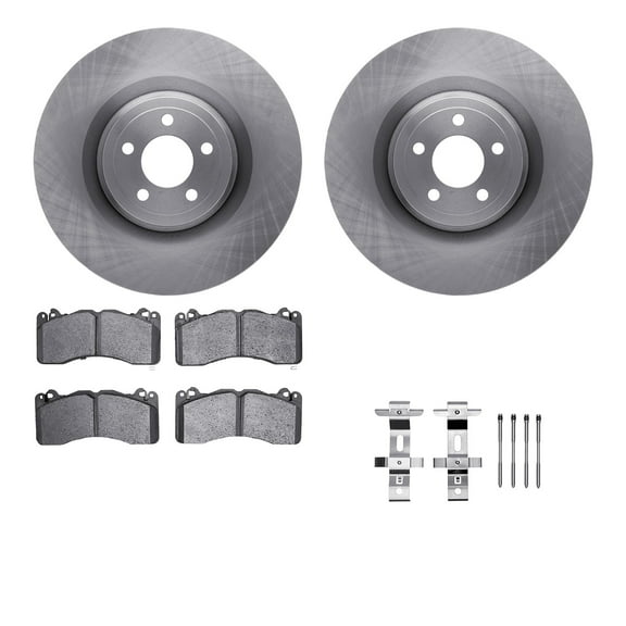 Dynamic Friction Company Front Brake Rotors with 5000 Advanced Brake Pads includes Hardware 6512-99170