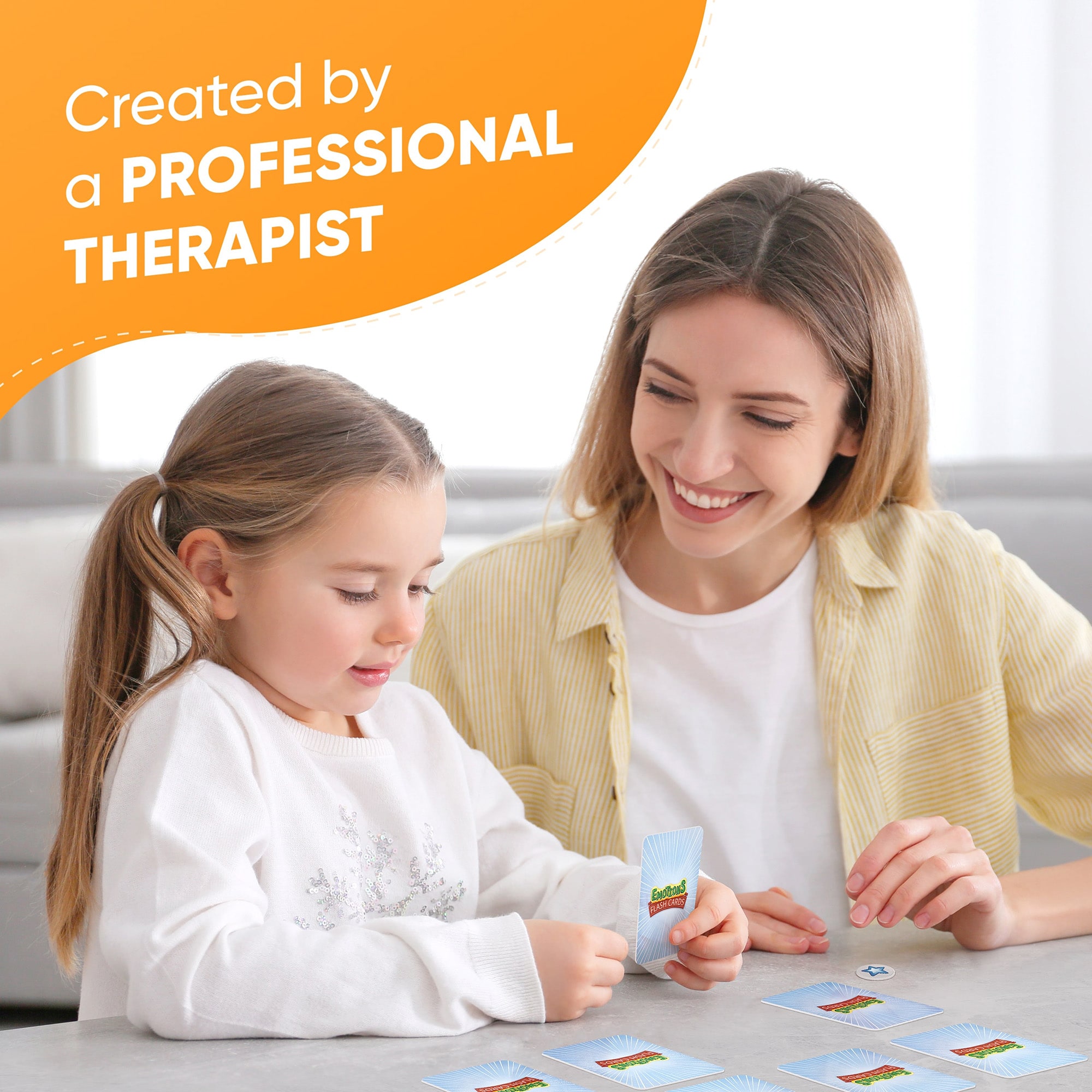 Emotions Flash Cards to Help Develop Social Skills, 2-8 Players