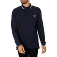 thumbnail image 2 of MA.STRUM Longsleeved Polo Shirt, Blue, 2 of 5