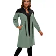thumbnail image 3 of Gabardina Mujer Larga Elegante Moda Cordón En La Cintura, 3 of 7