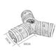 thumbnail image 5 of Túnel para gatos plegable con bola, juguetes interactivos para gatos, pasadizo para gatos. Gris Blanco Color Y, 5 of 9