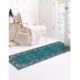 thumbnail image 3 of Rugs.com Medina Collection Rug – 13 Ft Runner Arctic Aqua Blue Medium Rug Perfect For Hallways, Entryways, 3 of 9