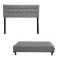 thumbnail image 1 of Box Base Cama Matrimonial + Cabecera Bilbao Gris Dicasa  Bilbao Plomo, 1 of 8