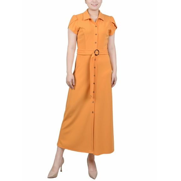 Midi Petal Sleeve Dress