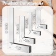 thumbnail image 3 of Set Machinist Square Atarvana Mechanical Steel de alta precisión, 3 of 7