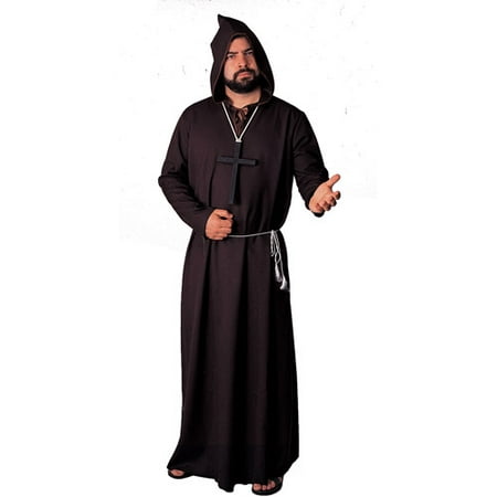 Monk Robe Black Quality Adult Halloween Costume