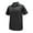 Black, variant on Monterey Club Men's Melange Contrast Golf Polo Shirt #1683