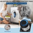 thumbnail image 3 of AKDSteel Heavy-Duty Carbon Steel Washing Machine Drain Pan, Rust-Proof Leak Protection With Outlet Switch, Drain Hole, Hose Adapter, And Waterproof Tape, 3 of 8