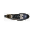thumbnail image 5 of Stacy Adams Finnegan Wingtip Lace Up Boot Suede Leather Navy Multi 25427-492, 5 of 7