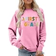 thumbnail image 1 of Zhanying Sweatshirt for Women Solid Color Pullover Blouses Relaxed Fit Long Sleeve Fall Tops Sweaters Basic Tees, 1 of 5