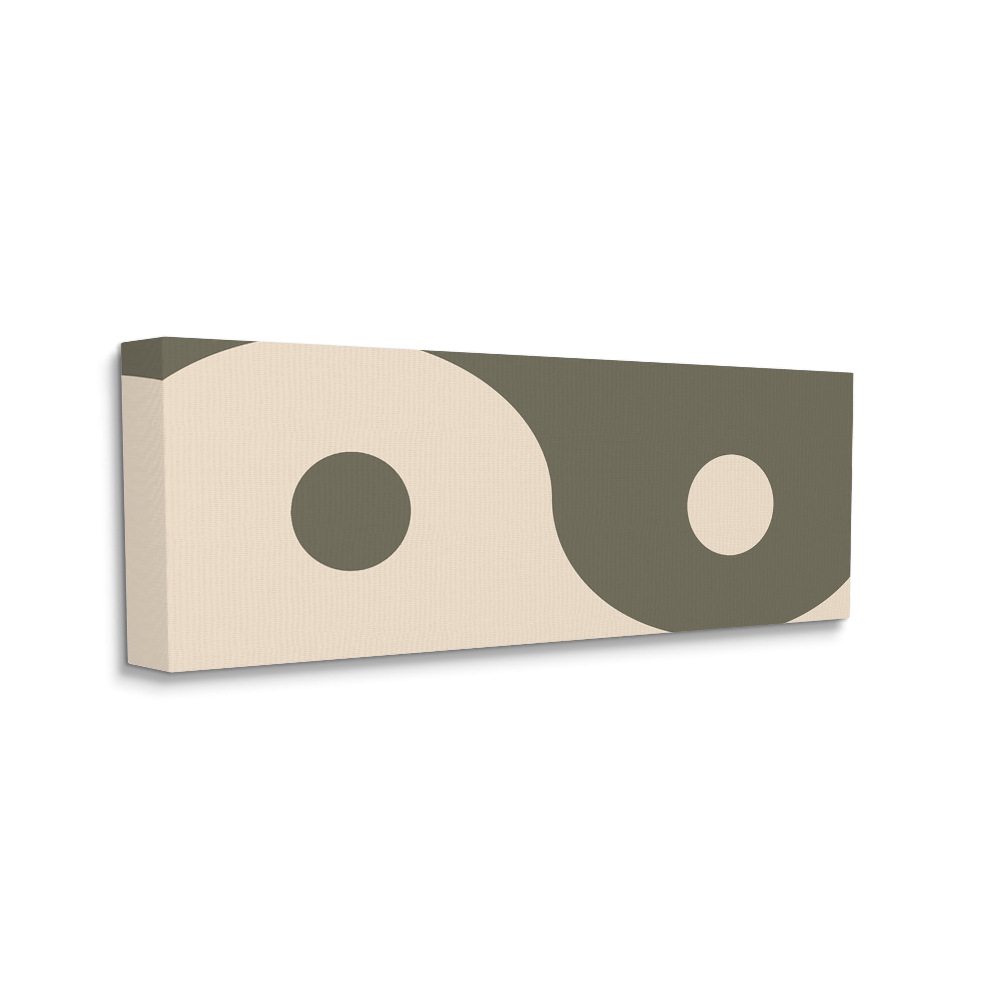 Stupell Industries Harmony Yin Yang Spiritual Symbol Minimal Design Graphic Art Gallery Wrapped Canvas Print Wall Art, Design by Daphne Polselli