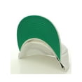 thumbnail image 3 of Classic Snapback Referee Hat High Profile Flat Bill Visor Adjustable Back Cap, White Blue, 3 of 3