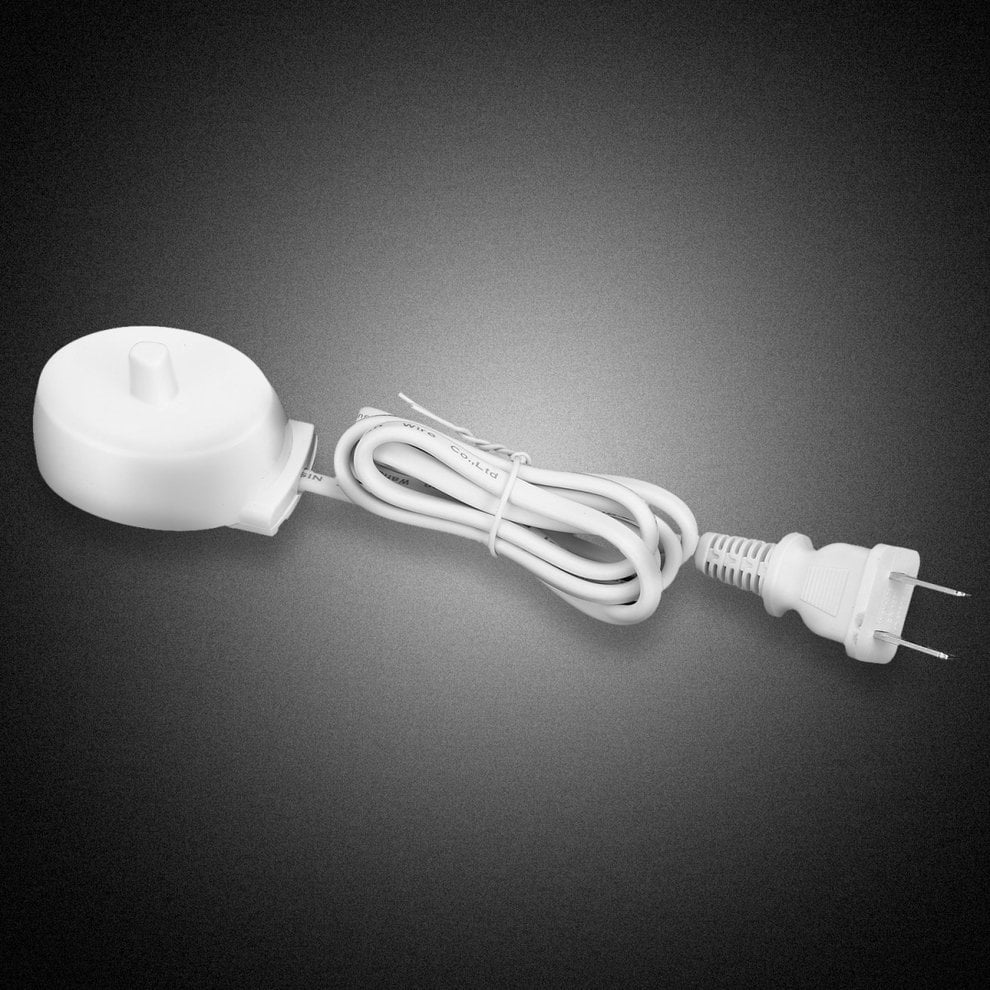 White Universal USB New Pyle Compact Electric Toothbrush Charger Travel Case 