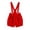 Red, variant on Girls Overalls Shorts with Adjustable Strap and Pockets Playground Ready Summer Casual Wear for Easy Move 120 Size Red