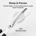 thumbnail image 3 of Barber Stainless Steel  Hair Thinning Shear Scissors Black 6.3 Inch Length, 3 of 7