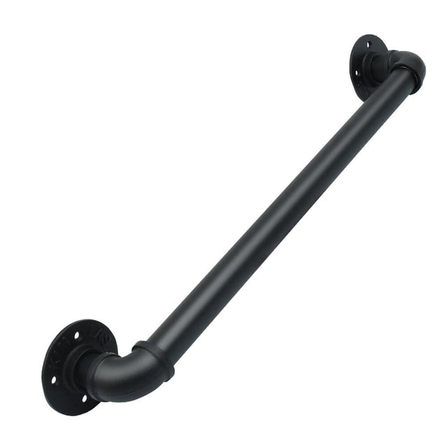 Corridor Passage Staircase Handrail Handle Stair Banister Grab Rail Wall Support Railing Black