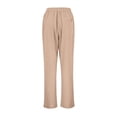 thumbnail image 5 of BOOMNY Girls Baggy Pants Wide Leg Pants for Girl Trendy Solid Color Elastic Waist Lightweight Loose Fit Summer Beach Joggers With Pocket, 5 of 6