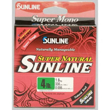Sunline Super Natural Mono Fishing Line, Natural Clear, 330