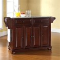 thumbnail image 2 of Crosley Furniture Alexandria MDF Wood Kitchen Island in Mahogany, 2 of 7