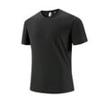 thumbnail image 2 of Prime By Hour! lcziwo Moisture Wicking Athletic Shirts for Men Big and Tall Short Sleeve Summer Tops Gym Casual Round Neck Quick Dry Tees Shirt Black XXXL, 2 of 9