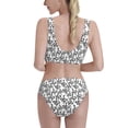 thumbnail image 3 of Balery Snake Women Bikini Swimsuit Tankini Set 2 Piece Bathing Suit Scoop Neck Swimsuit-, 3 of 8