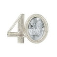 thumbnail image 3 of Roman Rhinestone Bead Encrusted 40th 3 x 4.5 inch Zinc Alloy Table Top Picture Frame, 3 of 4