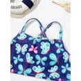 thumbnail image 6 of iiniim Kids Girls Horse Cartoon Printed Swimsuits Two Pieces Bikini Set Beach Swimwear, 6 of 7