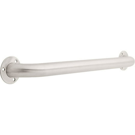 Safety First 1-1/2" Diameter Exposed Mount Grab Bar, Stainless Steel